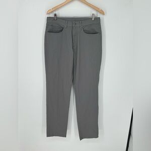 FootJoy Casual Golf Pants Mens 33x32 Gray Athletic Fit 5 Pocket Stretch O9